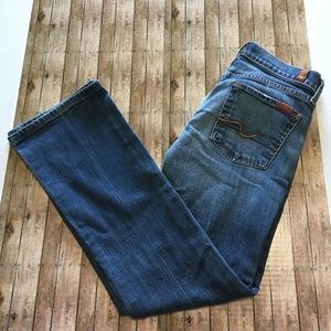 7 for All Mankind Bootcut blue jeans in size 28